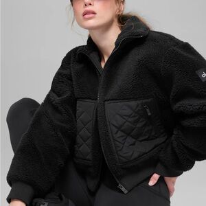 ALO Yoga Black Quilted Bomber Jacket-SOLD OUT!